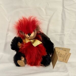 NWT Burberry Pompom Thomas Bear Charm, Parade Red